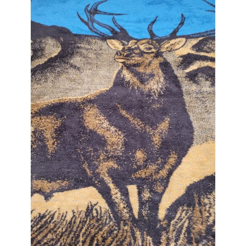 San Marcos Deer Buck Stag Elk Antlers‎ Blanket 54x79